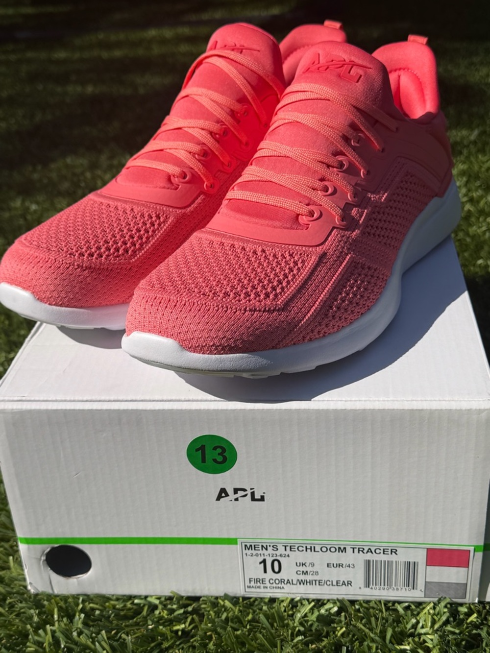 APL Men's TechLoom Tracer Sneakers - Fire Coral